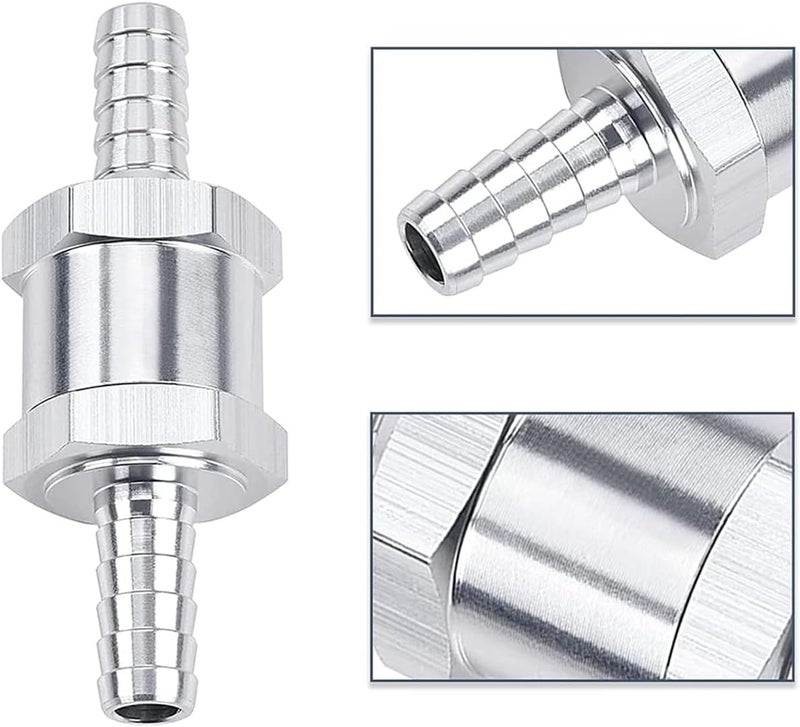 Superall 8mm 5/16" Fuel Non Return One Way Check Valve for Petrol Diesel Fuel Oil Water Aluminium Alloy Accessories - Image 3